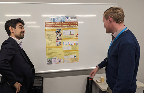 Poster Session and discussion with Viorel Ristea from the Prefectural University of Kumamoto